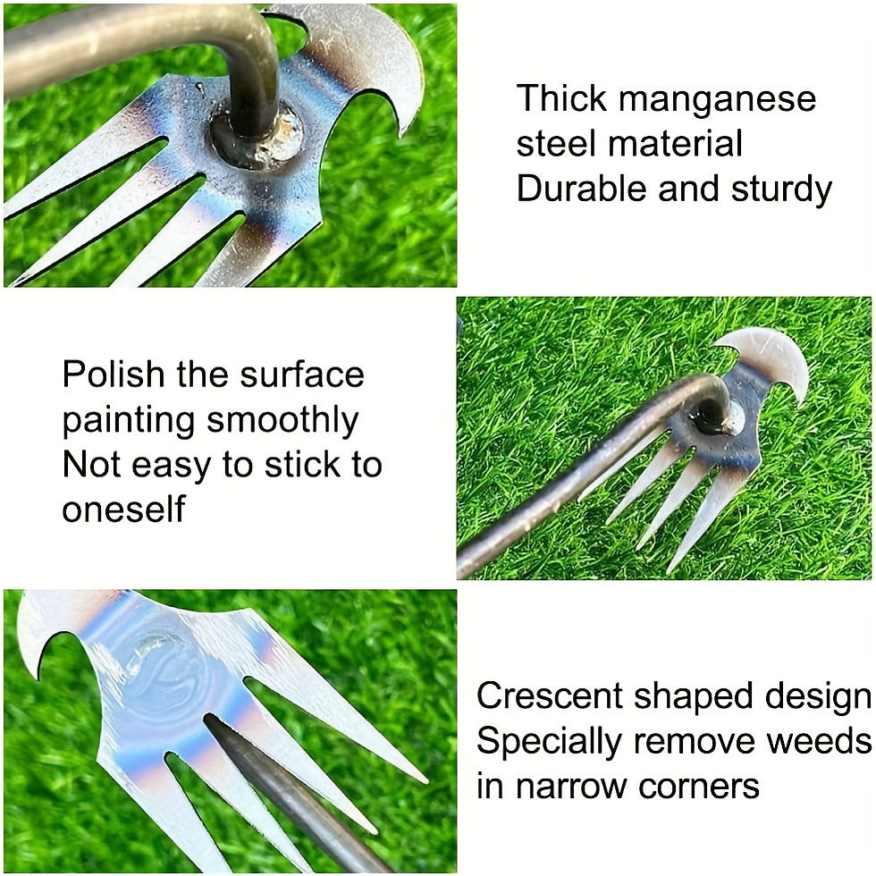 Thumbnail: Durable Manual Weed Puller Tool with Root Removal for Home Garden Tilling, Back
