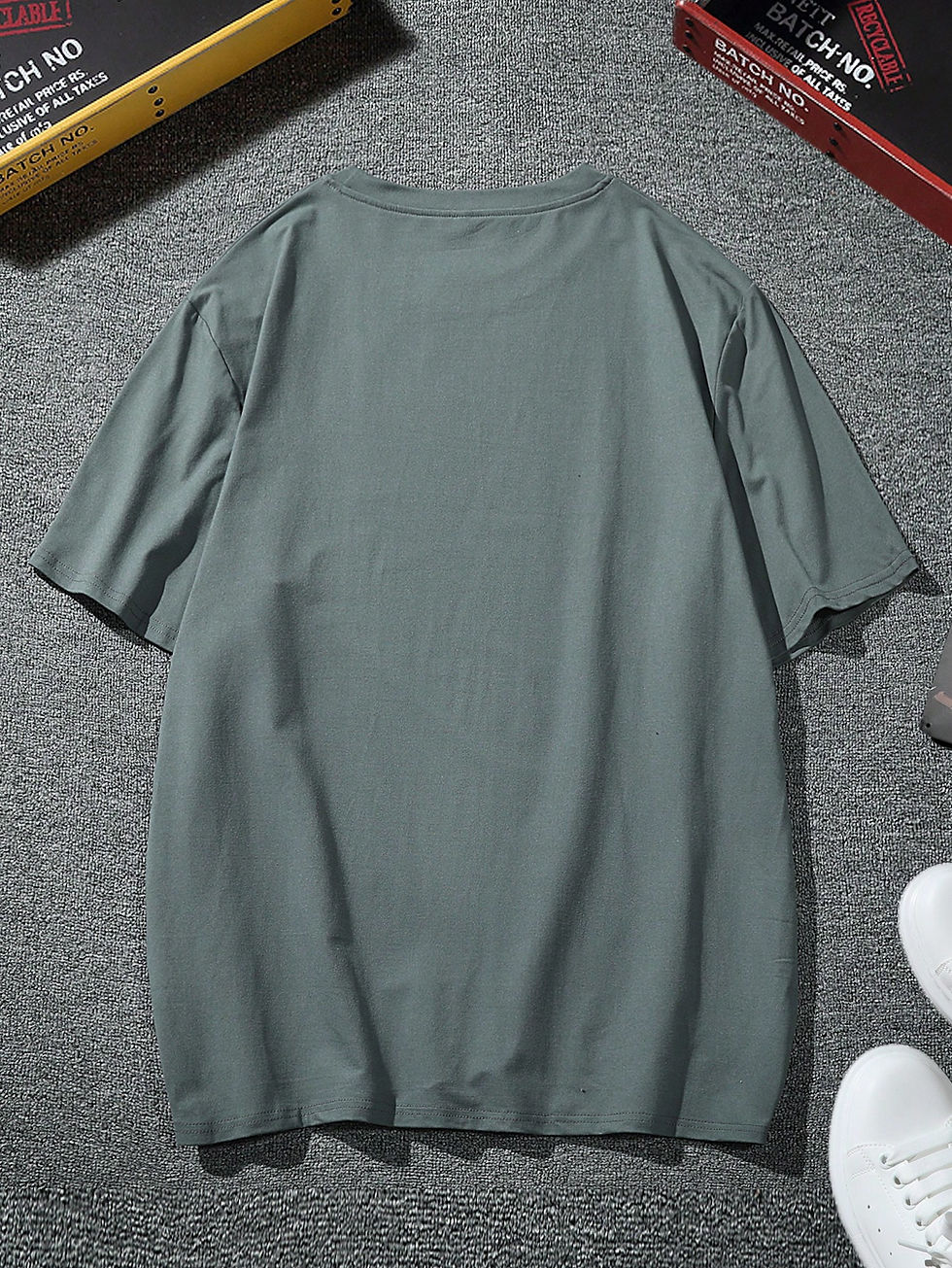 Thumbnail: Manfinity Hypemode Men Expression Print Drop Shoulder Tee