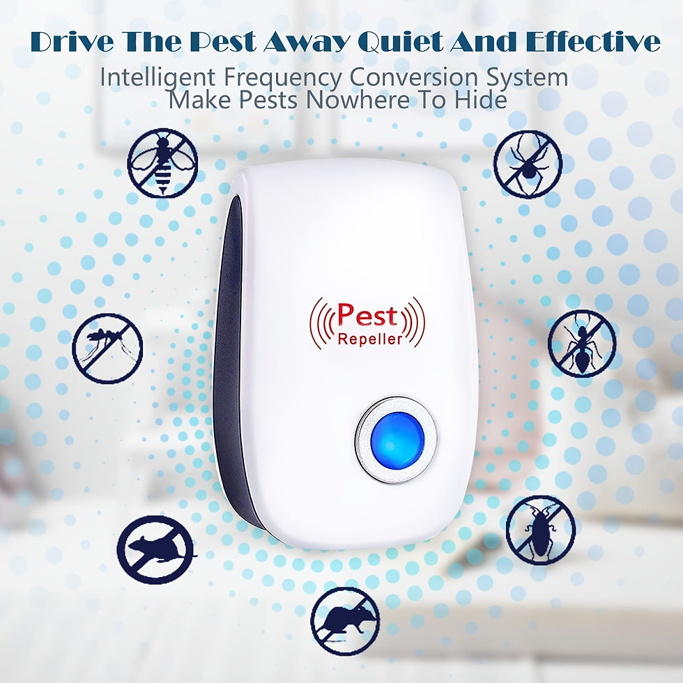 Thumbnail: Ultrasonic Pest Repeller 4 Pack - Electronic Insect Repellent Plug-in for Home,