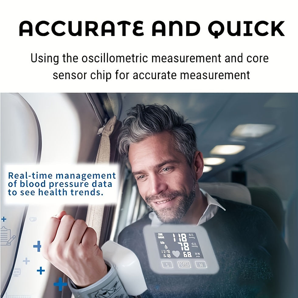 Thumbnail: Rechargeable Automatic Wrist Blood Pressure Monitor - Digital Cuff With Adjusta
