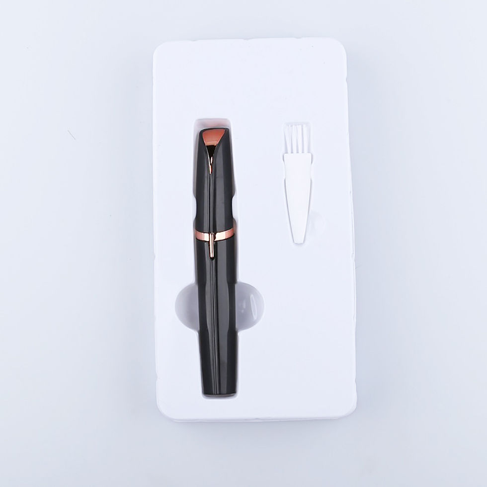 Thumbnail: 1pc Portable Electric Eyebrow Trimmer and Epilator - Steel Mini Shaper for Faci