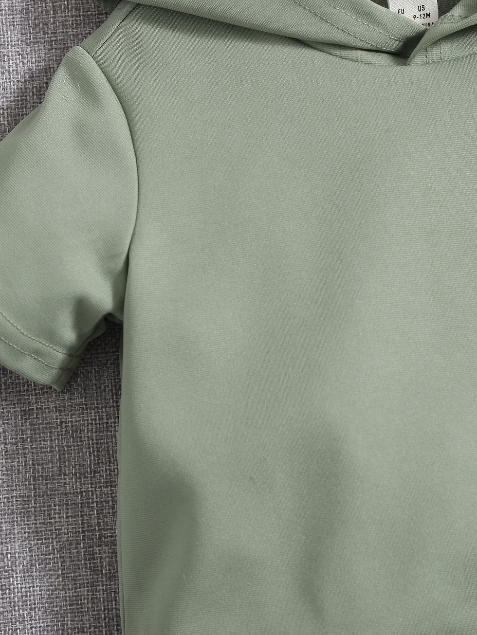 Thumbnail: SHEIN Baby Boy Patch Detail Hooded Tee