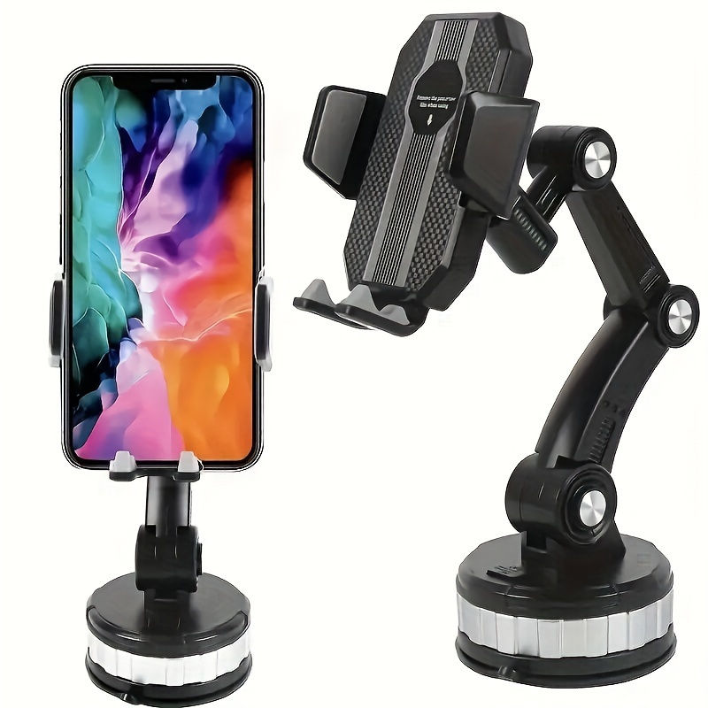 Thumbnail: Mobile Phone Car Mount Suction Cup Type Center Console Mechanical Arm Mobile Ph