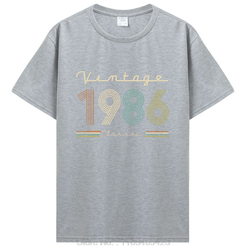 Thumbnail: Funny Vintage 1986 T Shirt Summer Style Graphic Cotton Streetwear T-shirt