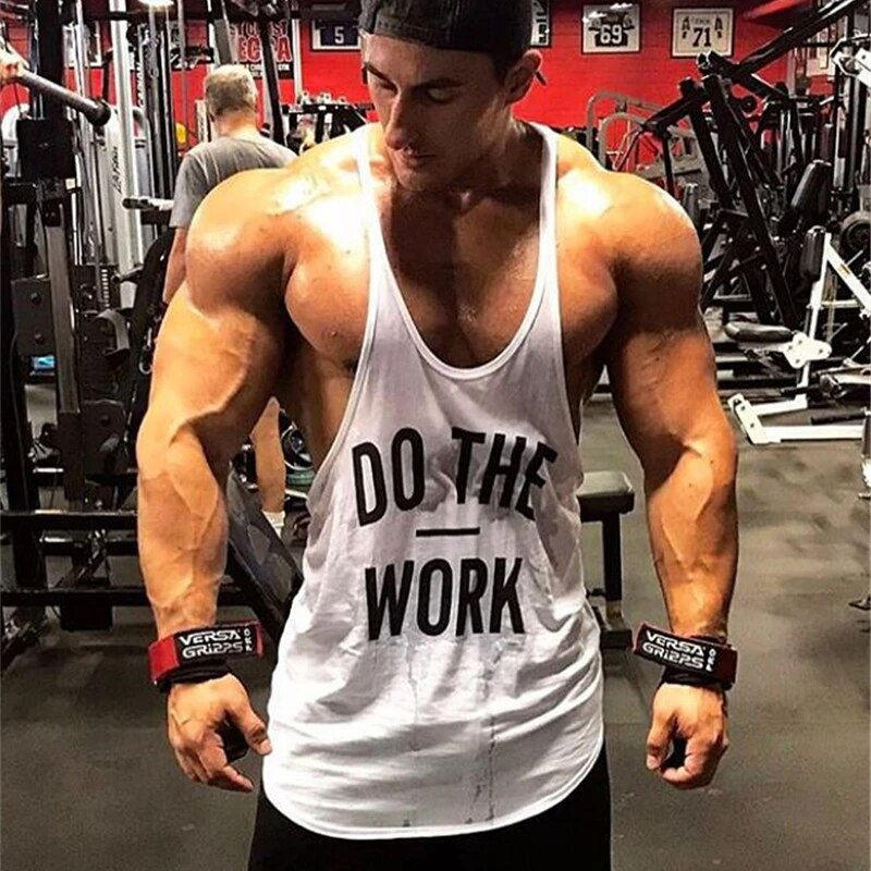 Thumbnail: Gyms Workout Sleeveless Shirt Stringer Tank Top Bodybuilding Clothing Fitness