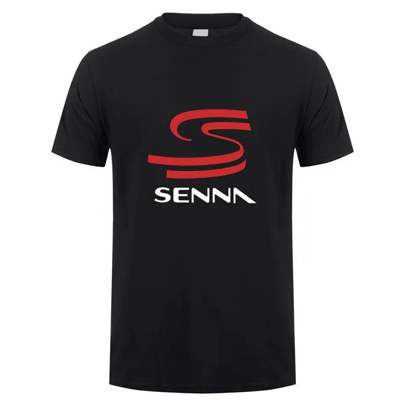 Thumbnail: New Hero Ayrton Senna Short Sleeve Cotton T-shirts Funny Cool Man Tshirt