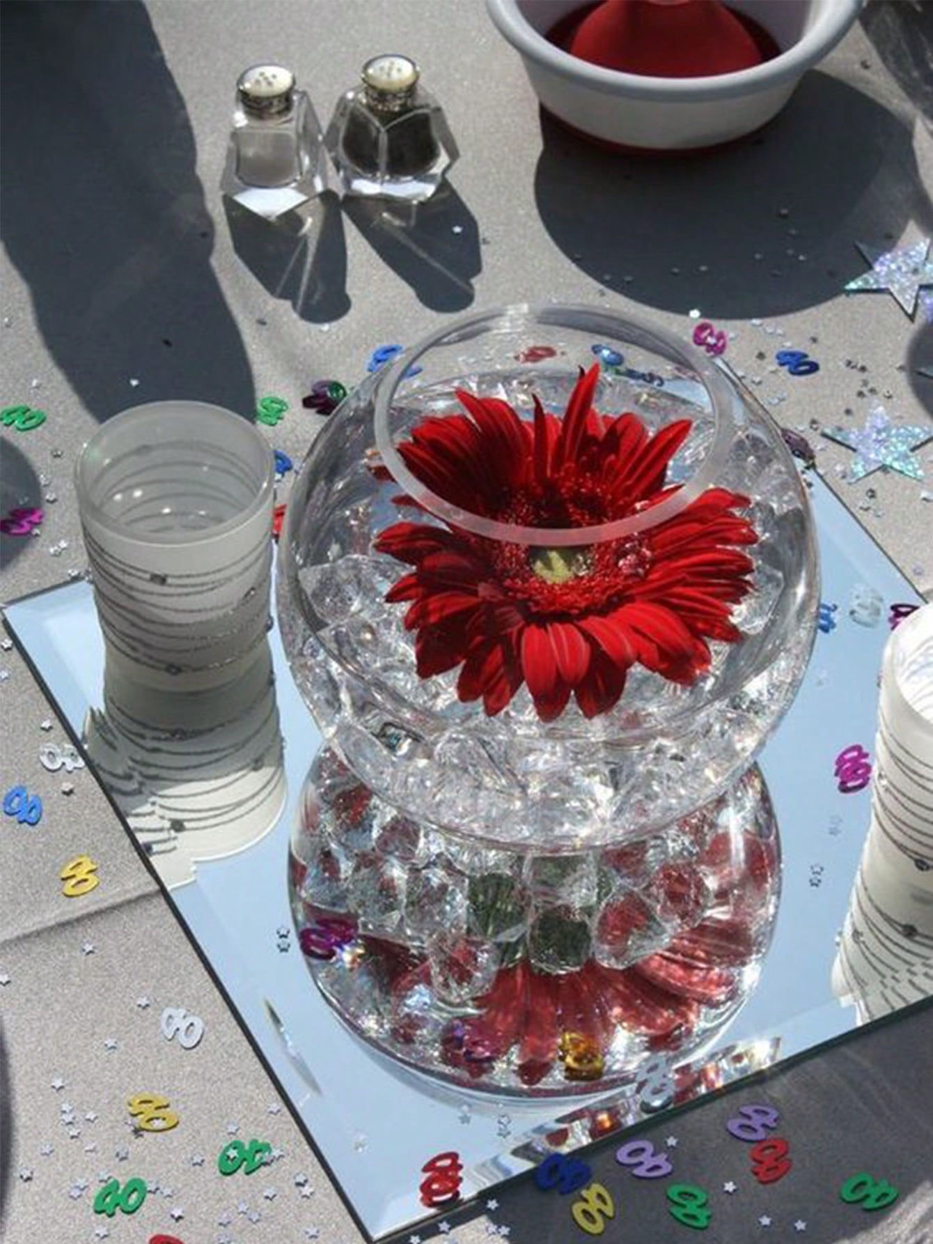 1 Pc Clear Glass Oval Vase Candle Holder Decoration, Round Ball Hydroponic Plan