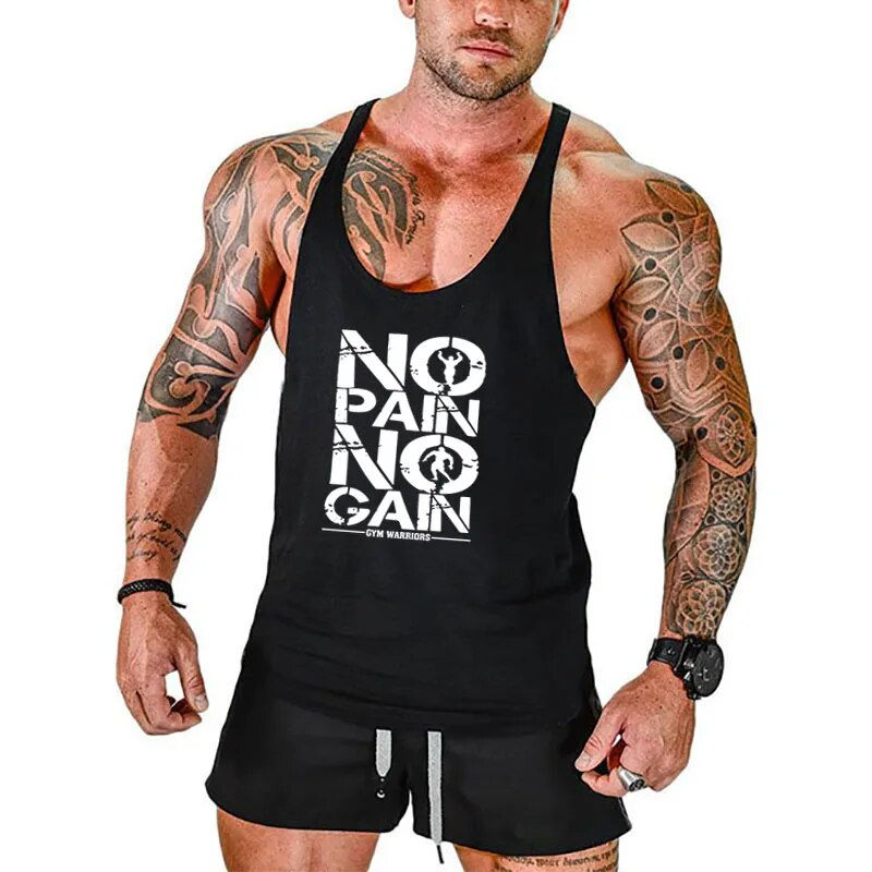 Thumbnail: Gyms Workout Sleeveless Shirt Stringer Tank Top Bodybuilding Clothing Fitness