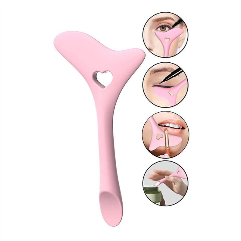 Thumbnail: Multi-functional Eyeliner Stencil Wing Tips Silicone Eyeliner Aid