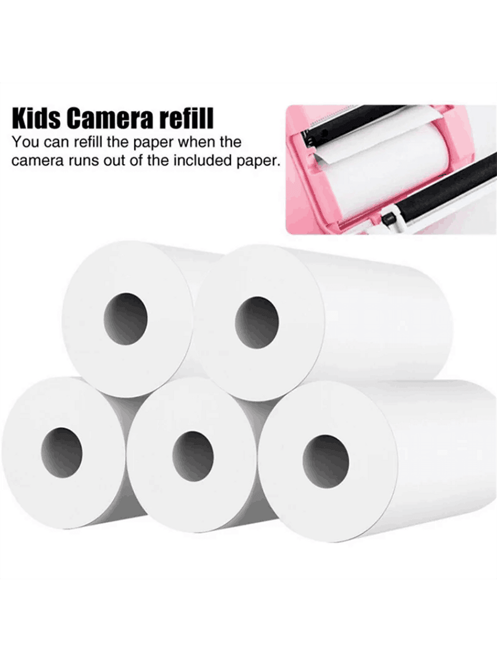 Thumbnail: 3 PCS Color Printing Paper Mini Printer Thermal Paper Colorful Adhesive Self-ad