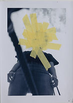 o.T. - 2021 - Tape auf Foto - 29,8 x 21 cm