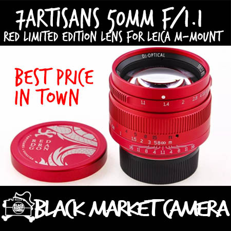 7artisans 50mm (Red Special Edition) for Leica M Mount