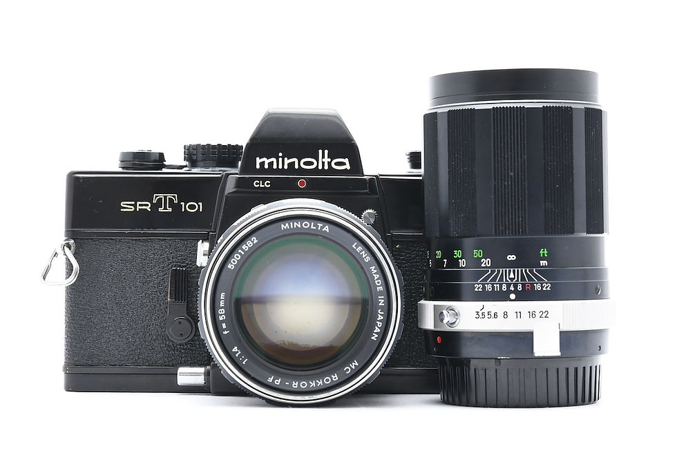 Minolta SRT101 Film SLR Black (used) *RARE BLACK*