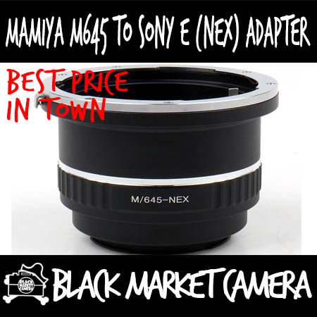 Mamiya 645 Lens to Sony E (NEX) Body Adapter
