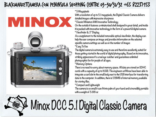 Minox DCC 5.1 Digital Classic Camera Silver Edition