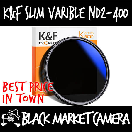 K&F 46mm Slim Variable Neutral Density ND2-400 Fader (Blue MC)