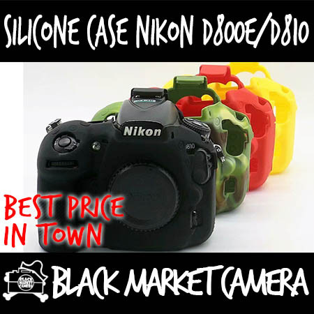 Silicone DSLR Camera Case Cover For Nikon D800 D800E D810  blackmarketcamera