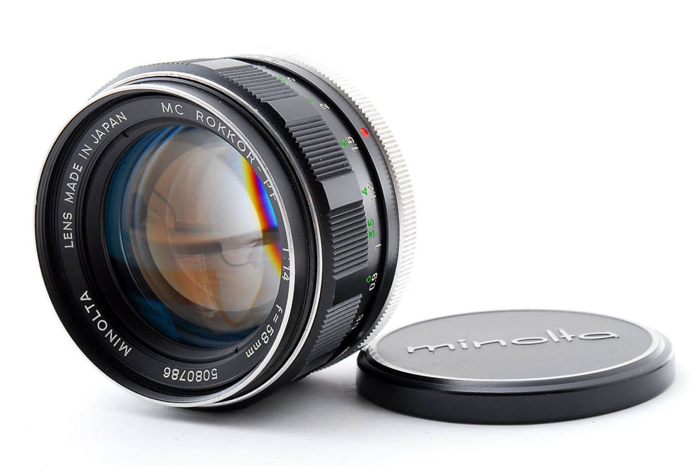 【美品】MINOLTA MC ROKKOR-PF 58mm f1.4 Minolta MC Rokkor-PF 58mm F1.4 1966 MC-I Version (used