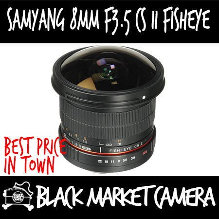 Samyang 8mm T3.8 Cine UMC Fish-Eye CS II Lens | blackmarketcamera