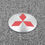 Thumbnail: Mitsubishi / RalliArt Car Wheel Cap Stickers (4Pcs) *Optional Wheel Cap Base