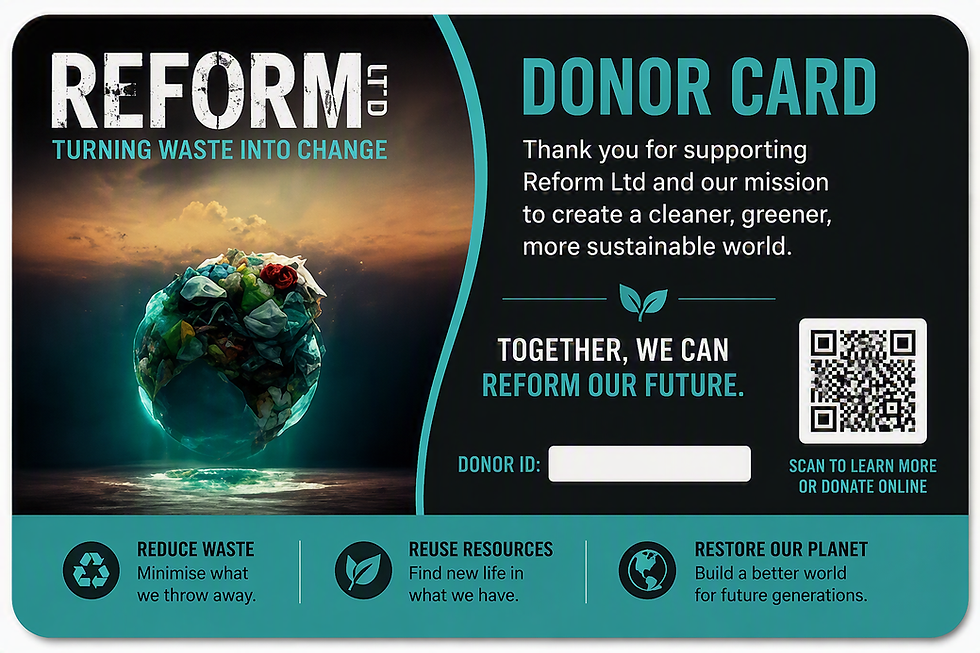 Reform UK introduces donor card scheme