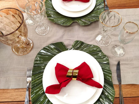 ITENS DA POTIGUAR PARA DECORAR A MESA PARA A CEIA DE NATAL E ANO NOVO
