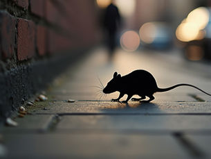 A rat in London looking to start gnawing his way into your home.