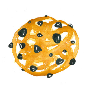 Galleta con pepitas