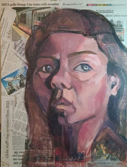 Birthday Self-Portrait 24 x 30