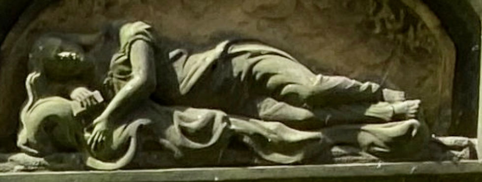 The epitaph on Mary-Jane Skaife’s grave at St Jude’s Church, Hartwith.