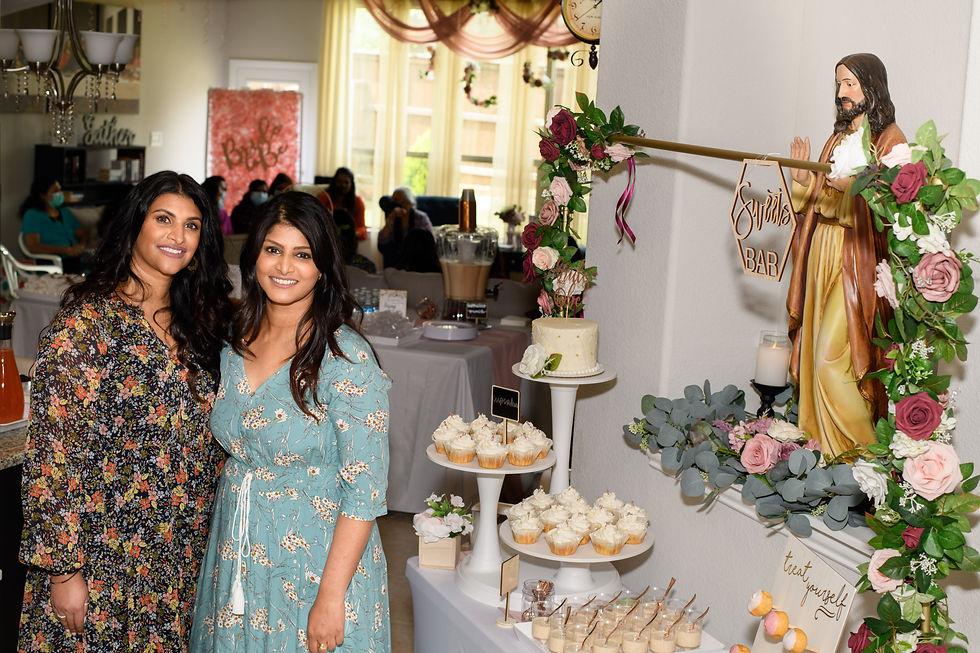 The blogger with a family relative.