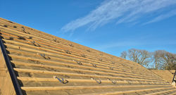 New build brackets before slating