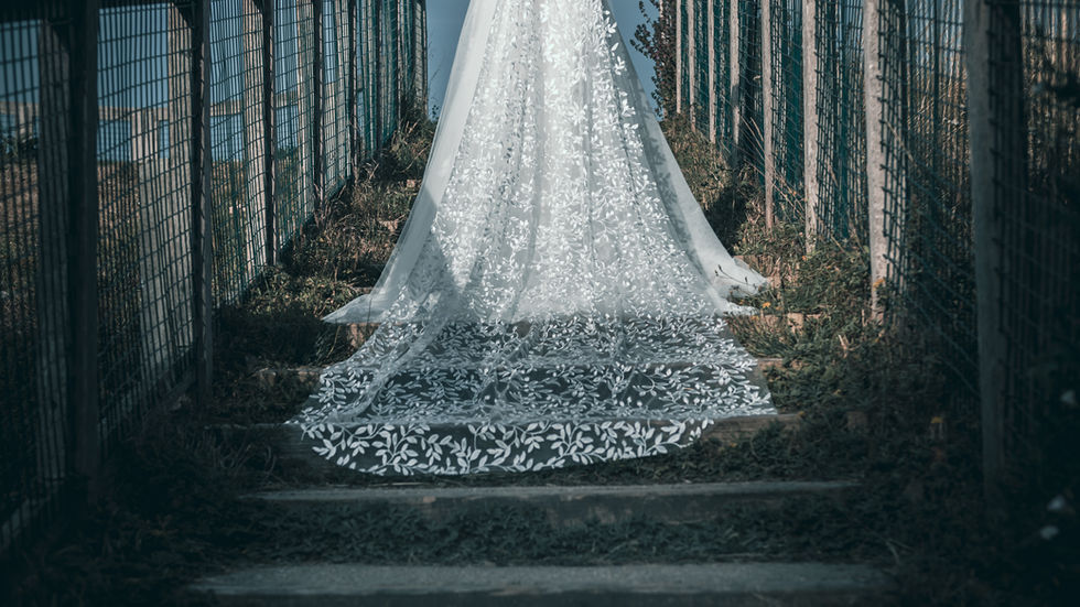 Brooke - Any length of sleeves could be added, we have Brooke with and without full-length sleeves. (a slimmer sleeve than the Autumn full sleeve)
A layer of glitter tulle can be added under the top layer of the skirt.