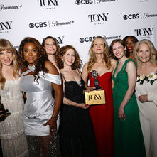 Cast of Schmigadoon performing on stage at 2026 Tony Awards