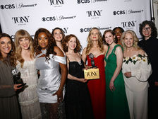 Cast of Schmigadoon performing on stage at 2026 Tony Awards