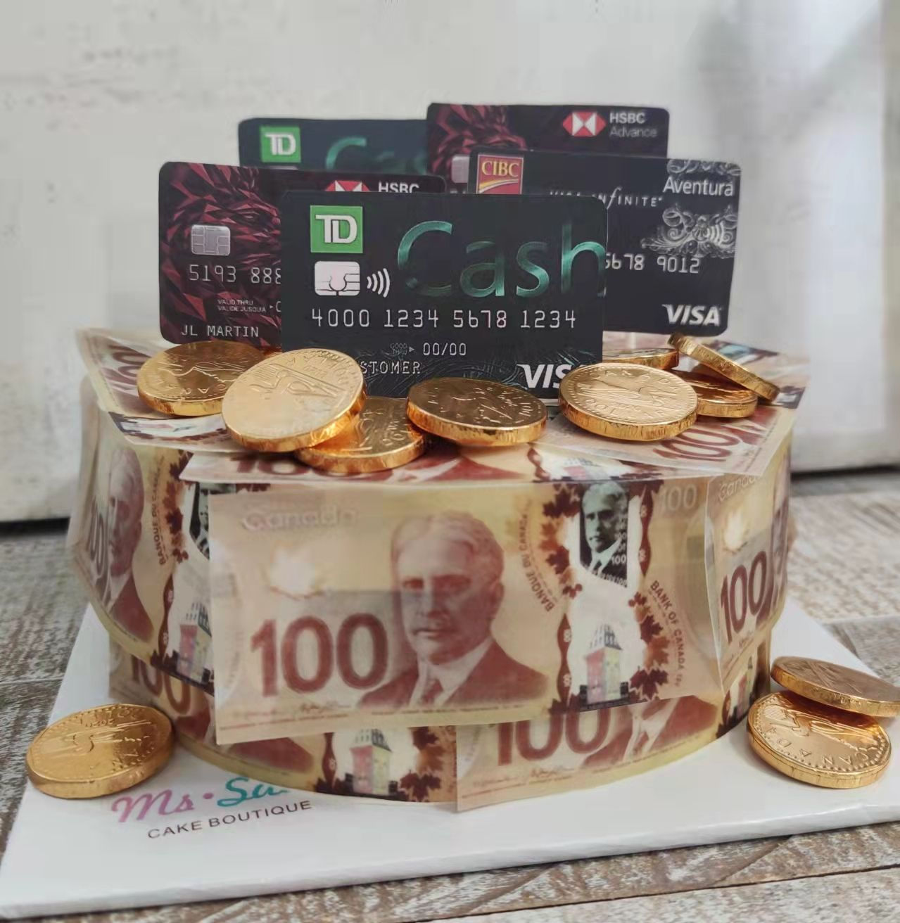 Cake - 1288 Money new year