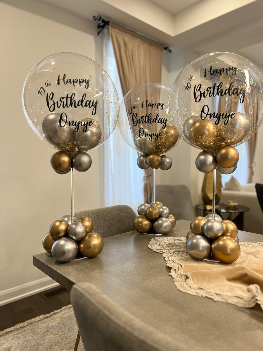 Balloon - bubble balloon centerpiece