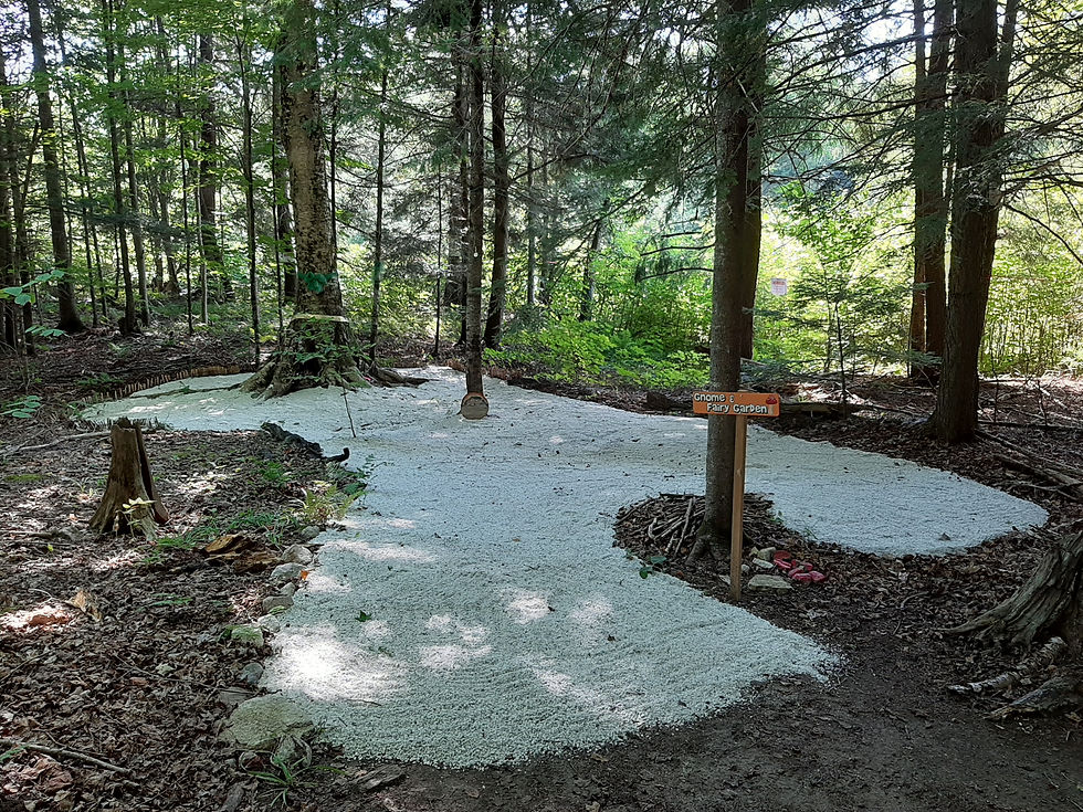 White stone & Fairy Garden