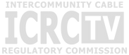 ICRC-TV Logo, bold black lettering of the letters ICRC