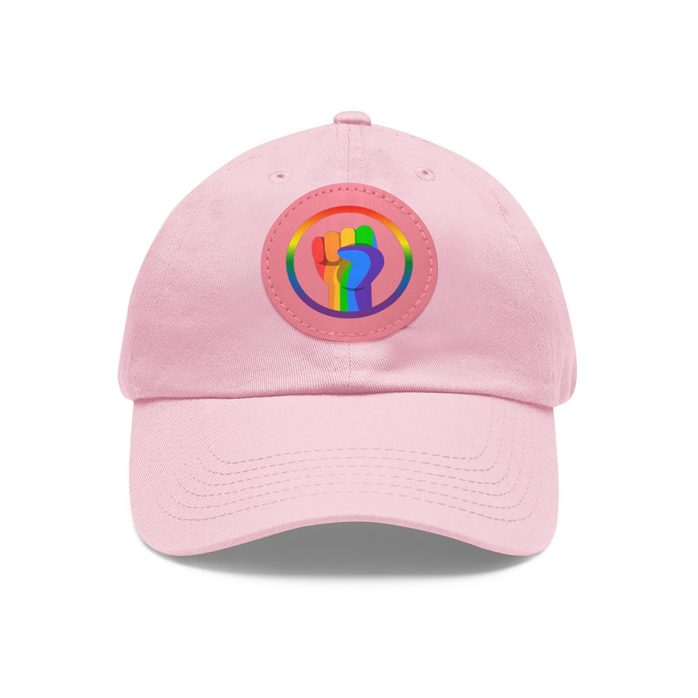 Thumbnail: Pride Day cap, Pride day gift, pride day accesories,Cap with Leather Patch pride