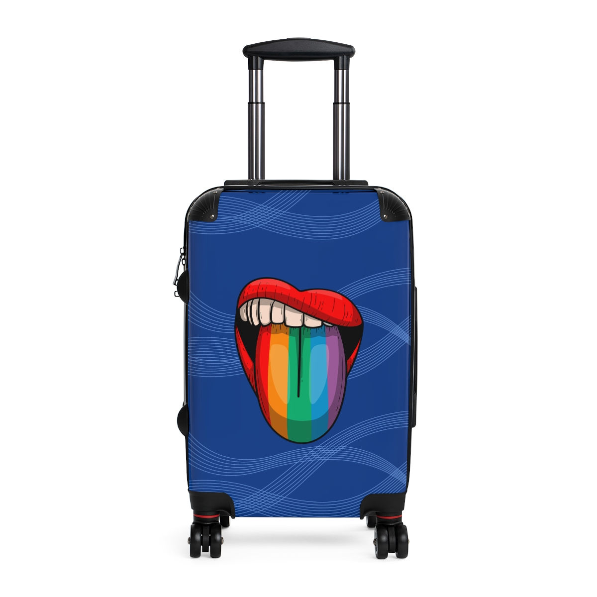Pride suitcase, lips pride suitcase, gay suitcase 