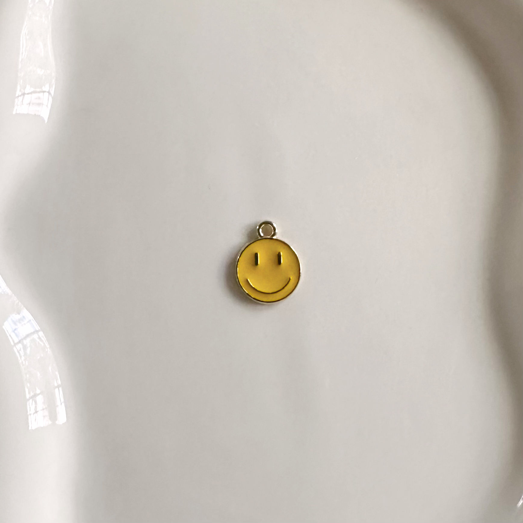 Yellow Smiley Charm