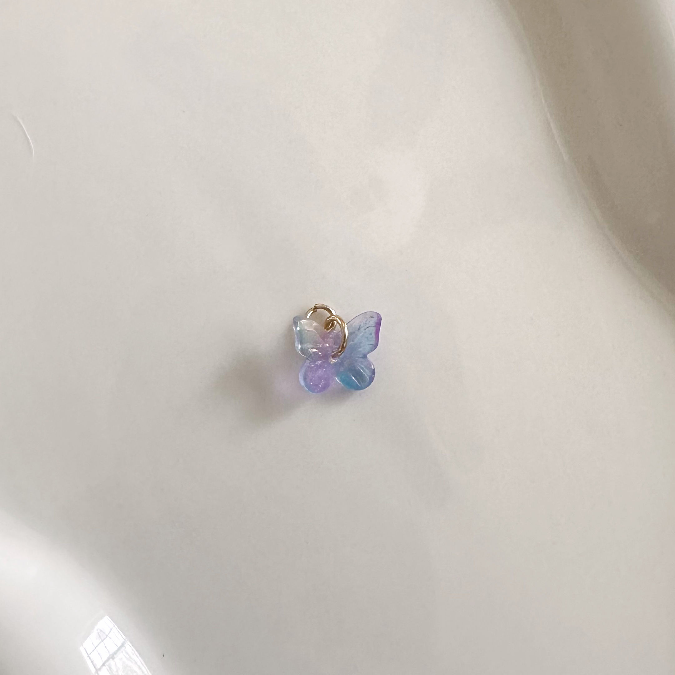 Violet Sheer Butterfly Charm