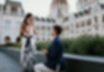 Budapest proposal photoshoot at Hungarian Parliament building with professional photographer