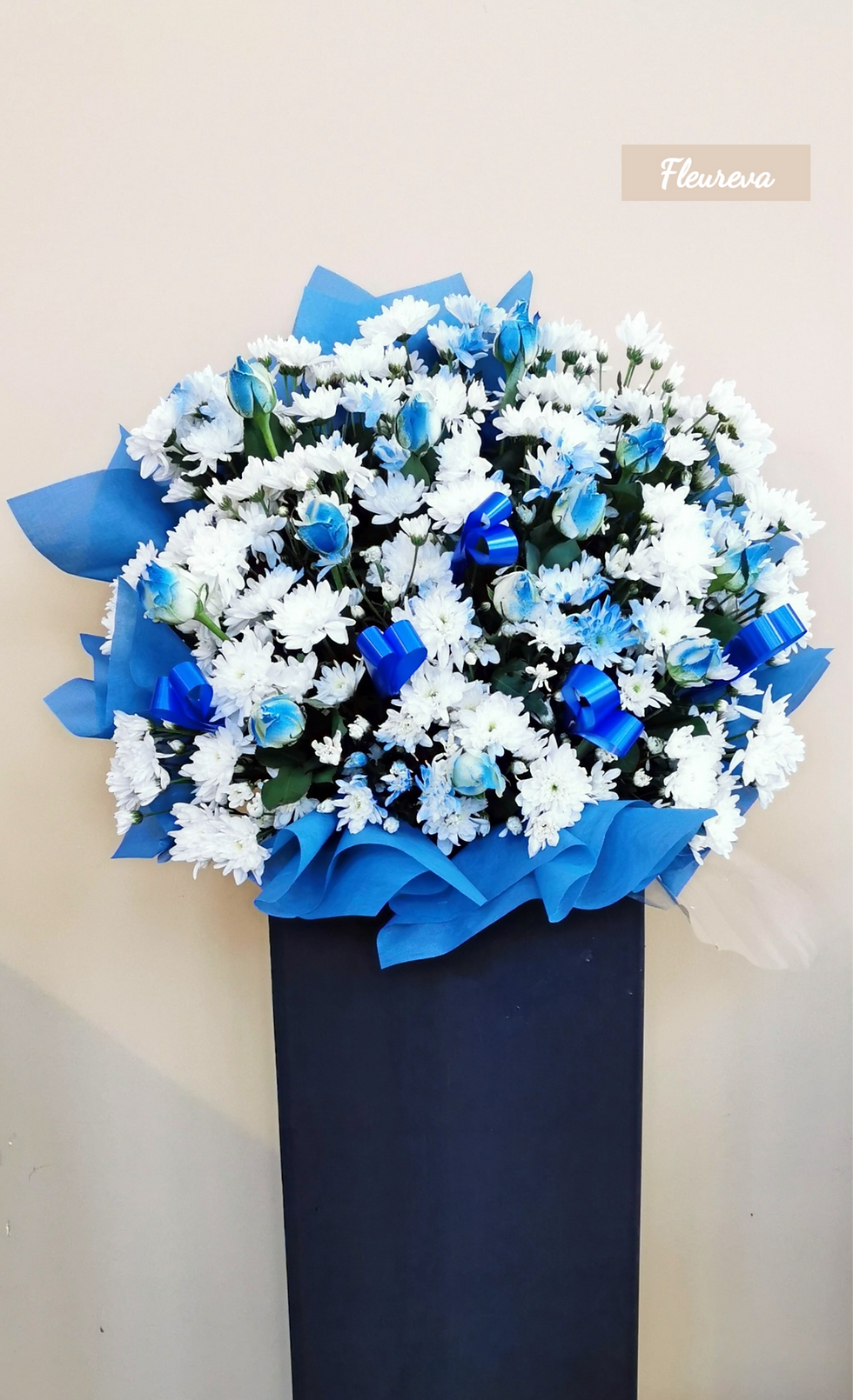 Blue Serenity - Condolence Wreath