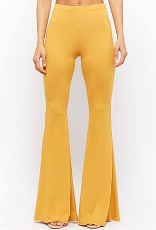 Flare Knit Pants Mustard