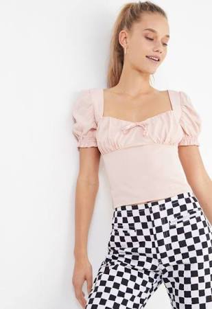 UO Cassia Puff Sleeve Top