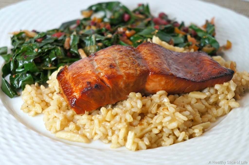 Bourbon Glazed Salmon