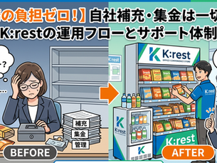 補充・集金はK:restにおまかせ