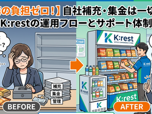 補充・集金はK:restにおまかせ